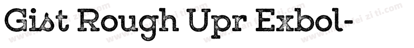 Gist Rough Upr Exbol字体转换